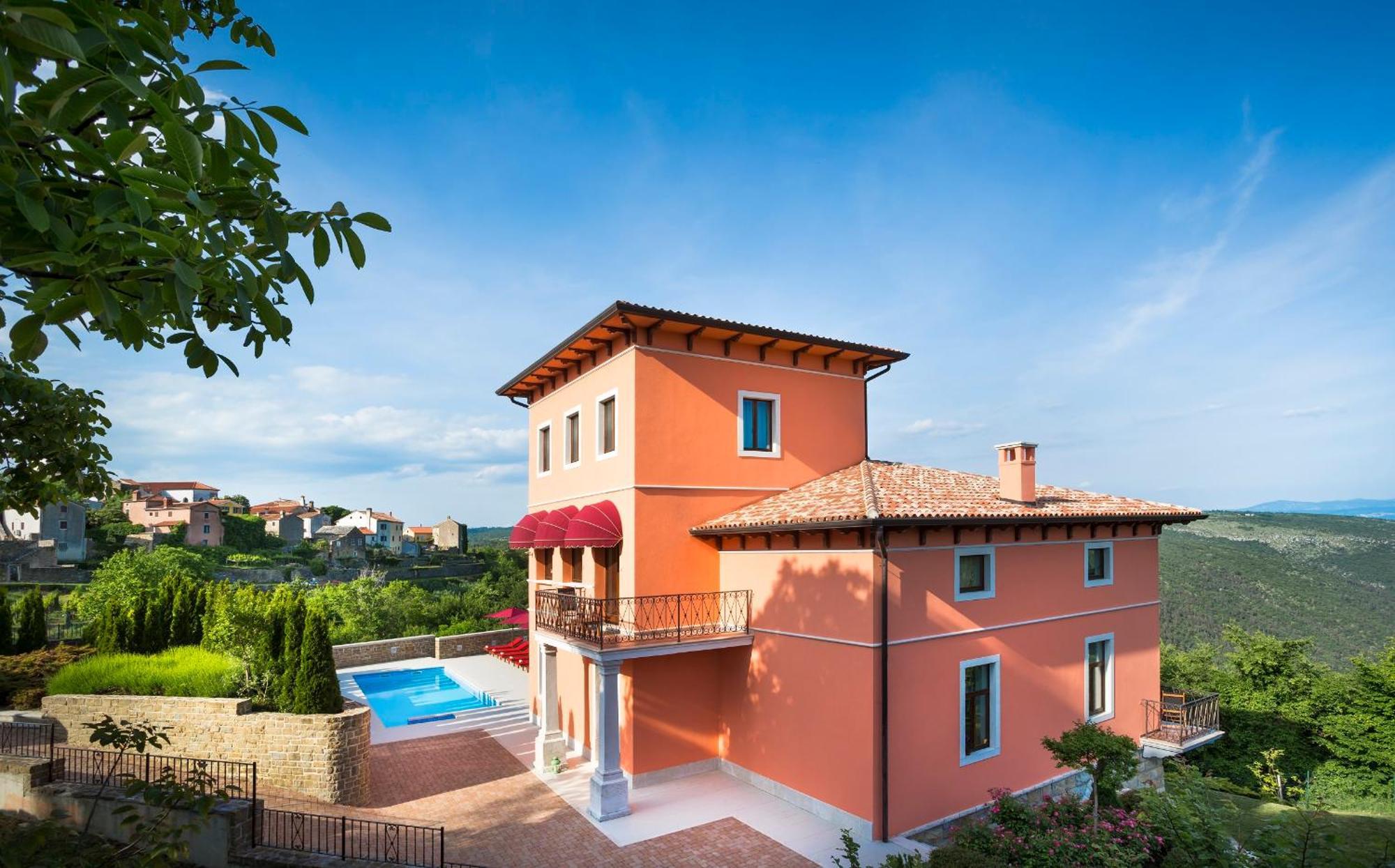 Palazzo Angelica B&B Adults Only Oprtalj Exteriér fotografie